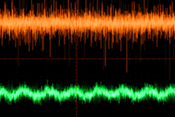 具有不同噪声特性的两个测量信号。