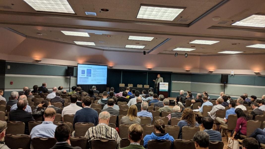 2018年RISC-V峰会13场安全会议之一的拥挤房间。