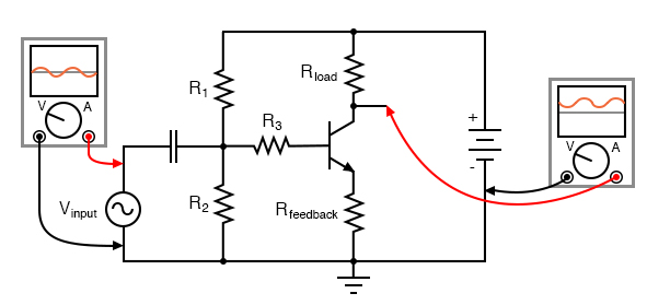 发射器反馈：将负反馈引入电路的不同方法。